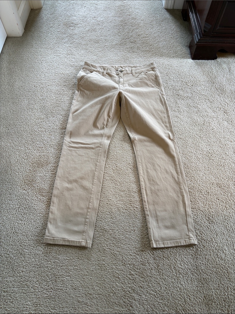 American Eagle Outfitters Beige Slim Straight Chinos